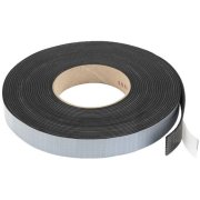 Rubber sealing tape for speakers, black, 10 m