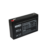 Baterie olověná   6V /  7,0 Ah MHPower MS7-6