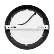 Solight LED mini panel CCT, prisazený, 12W, 900lm, 3000K, 4000K, 6000K, okrúhly, čierna farba