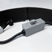 Solight LED mini panel CCT, prisazený, 12W, 900lm, 3000K, 4000K, 6000K, okrúhly, čierna farba