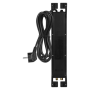 EMOS P54022 přepěťová ochrana 4 zásuvky + anténa, 2m, černá