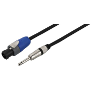Speaker cable, 5 m, 2-pole NEUTRIK SPEAKON plug/6.3 mm plug