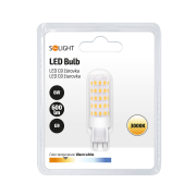 Solight LED žiarovka G9, 6,0W, 3000K, 600lm
