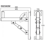 Wall bracket for PA speaker systems