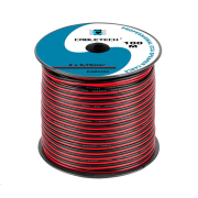 Kabel dvojlinka Cabletech  2x 0,75 mm / 100m  černo-rudá
