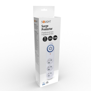 Solight prepäťová ochrana, 3z, 1,5m, biela