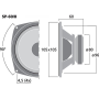 Hi-fi bass-midrange speaker, 30 W, 4 Ω