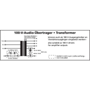 100 V high-performance audio transformer, 25 W