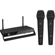 Digital wireless 2-channel PLL microphone system, 2.4 GHz