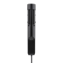 Solight 3z + USB A+C blok zásuviek na stôl, 2m, čierny, USB 20W PD
