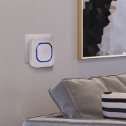 Solight bezdrôtový zvonček, do zásuvky, 250m, biely, learning code