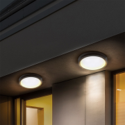 Solight LED vonkajšie osvetlenie Siena, sivé, 13W, 910lm, 4000K, IP54, 17cm