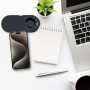 Solight 1z + USB A+C 20W PD vstavaná zásuvka s posuvným viečkom, 2m, matná čierna