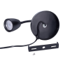 Solight LED nástenná lampička, stmievateľná, 4W, 280lm, 3000K, čierna