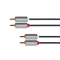 Kabel 2x CINCH - 2x CINCH 1m  KM1213 Kruger&Matz Basic