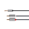 Kabel Jack 3,5mm - 2x CINCH  1m  Kruger&Matz Basic KM1218
