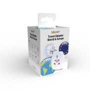 Solight cestovný adaptér Europe pre cudzincov v SR, typ E/F