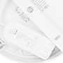 Solight LED mini panel kúpeľňový 2v1, 3CCT, podhľadový / prisadený, 12W, 1020lm, IP54, biela,