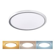 Solight LED osvetlenie Acate s ochranou proti vlhkosti, IP54, 24W, 2160lm, 3CCT, 30cm, strieborná