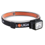 Solight LED čelové nabíjacia svietidlo, 170lm, teplé+studené svetlo, Li-Ion