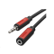 Kabel Jack 3,5mm - Jack 3,5mm zásuvka 2,5m stereo |  SM5102 EMOS