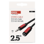 Kabel Jack 3,5mm - Jack 3,5mm zásuvka 2,5m stereo |  SM5102 EMOS