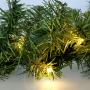 Solight LED vianočná girlanda s ihličím, 5m, 80x LED, časovač, 3xAA, IP44