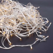 Solight LED vianočné záves, cencúle, 120 LED, 3m x 0,7m, prívod 6m, vonkajšie, teplé biele svetlo,