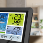 Solight profesionálna meteostanica, prehľadný a dizajnový displej, tlak, teplota, vlhkosť, zrážky,