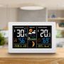 Solight meteostanica, extra veľký farebný LCD, teplota, vlhkosť, tlak, RCC, USB nabíjanie, biela