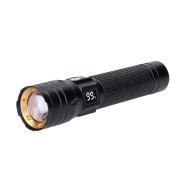 Solight LED nabíjacie svietidlo s displejom, 200lm, zoom, Li-Ion