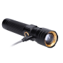 Solight LED nabíjacie svietidlo s displejom, 200lm, zoom, Li-Ion