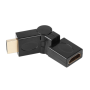 Redukce HDMI-HDMI Cabletech ZLA0852 – Flexibilní otočná úhlová