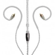 MEZE AUDIO symetrický striebrený kábel MMCX na 2.5mm