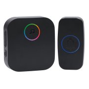 Solight bezdrôtový zvonček, do zásuvky, 180m, čierny, learning code