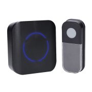 Solight bezdrôtový zvonček, do zásuvky, 180m, čierny, learning code