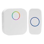 Solight bezdrôtový zvonček, do zásuvky, 180m, biely, learning code