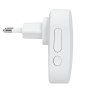 Solight bezdrôtový zvonček, do zásuvky, 180m, biely, learning code
