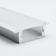 Solight hliníková lišta s bočnicami pre LED pásiky, 22x17x8mm, mliečny difúzor, 1m