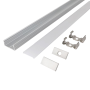 Solight hliníková lištal pre LED pásky 2, 18x9mm, mliečny difúzor, 1m