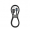 Kábel Pioneer USB-A – USB-C, z pružnej tkaniny, 1 m.
