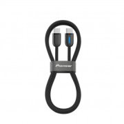 Kábel Pioneer USB-C – USB-C, z pružnej tkaniny, 1 m.