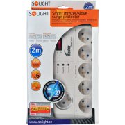 Solight prepäťová ochrana, 918J, 5 + 1 master, 2m