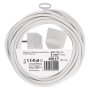 Prodlužovací kabel EMOS P0117 spojka 7m, bílý / 1 mm2