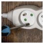 Prodlužovací kabel EMOS P0312 / 2 m / 3 zásuvky / bílý / PVC / 1 mm2