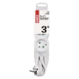 Prodlužovací kabel EMOS P0313 / 3 m / 3 zásuvky / bílý / PVC / 1 mm2