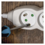 Prodlužovací kabel EMOS P0315 / 5 m / 3 zásuvky / bílý / PVC / 1 mm2