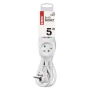 Prodlužovací kabel EMOS P0315 / 5 m / 3 zásuvky / bílý / PVC / 1 mm2