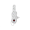 Prodlužovací kabel EMOS P1515 / 5 m / 5 zásuvek / s vypínačem / bílý / PVC / 1 mm2