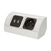 ORNO OR-AE-1310  Zásuvka rohová s USB